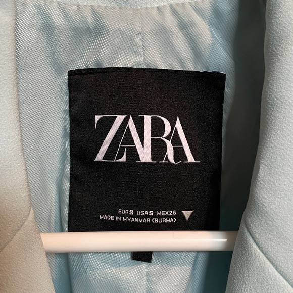 Zara Blazer Small Light Blue - Picture 2 of 7